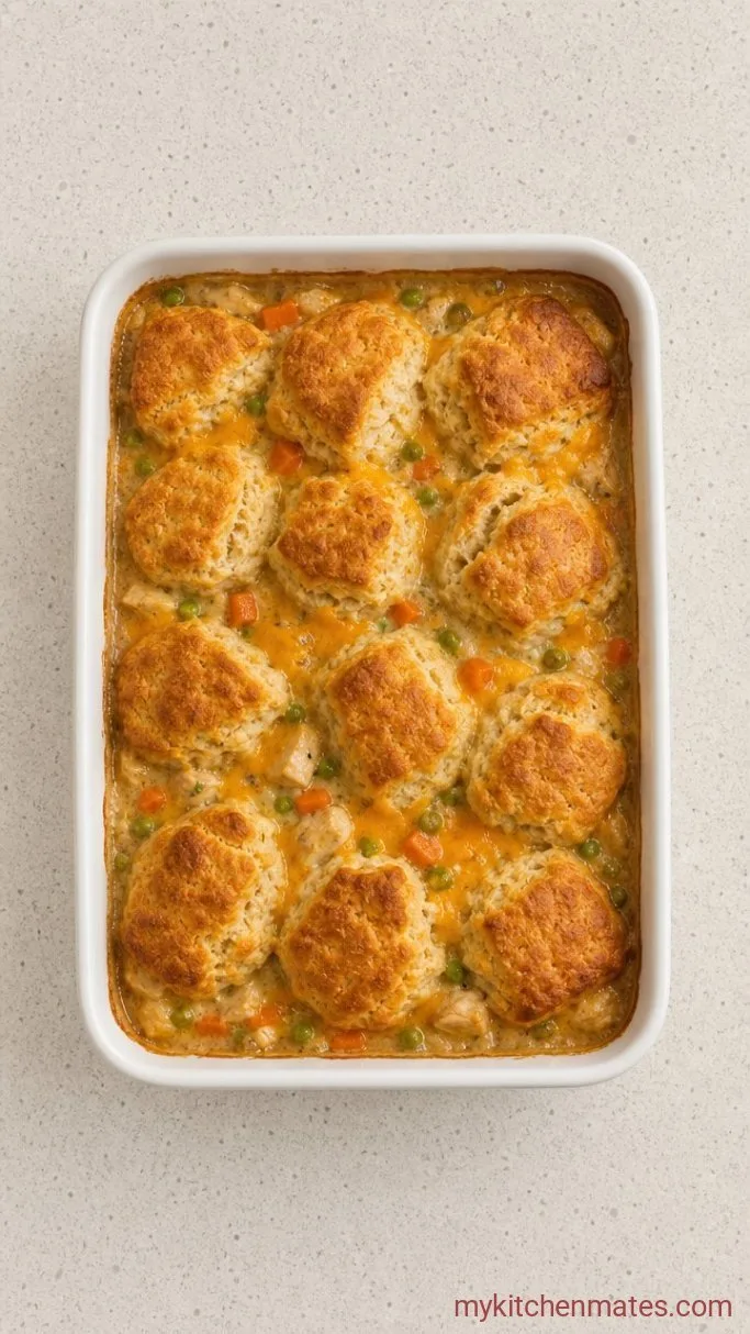 Chicken Bubble Biscuit Bake Casserole Step 4: Bake and Serve the Casserole
