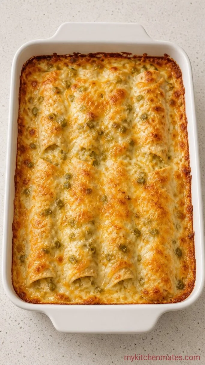 Creamy Shrimp Enchiladas in 40 Minutes Step 4: Bake and Serve the Enchiladas