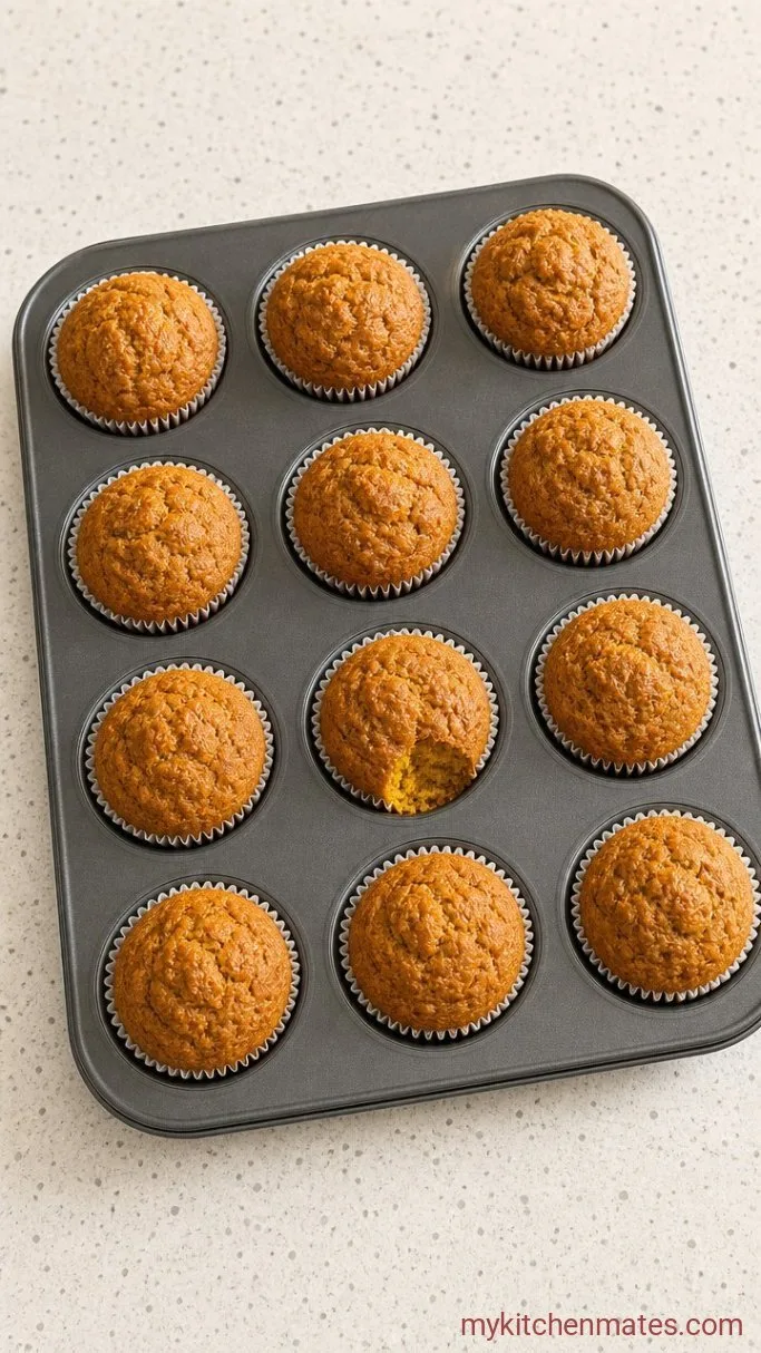 Fluffy Low Carb Pumpkin Muffins Step 4: Bake and Serve the Muffins