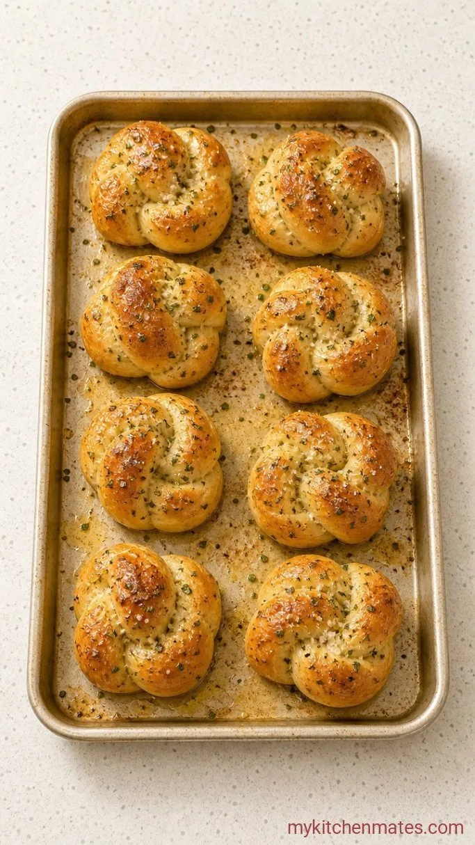 Soft Gluten Free Garlic Knots (No Yeast, No Rise!) Step 4: Bake and Serve Warm