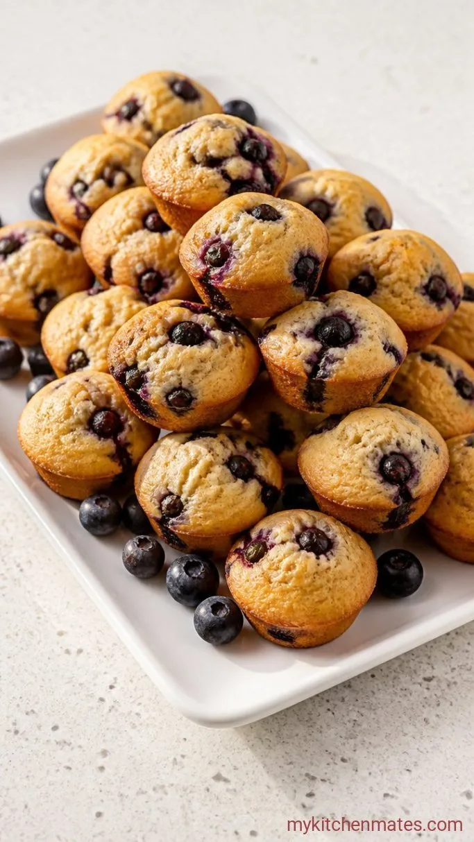 Moist Mini Blueberry Muffins (Ready in 20 Minutes) Step 4: Bake and Serve