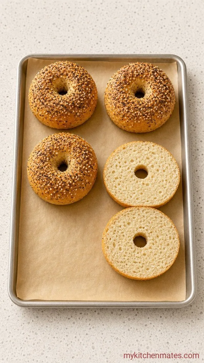 Step 4: Bake and Slice the Bagels