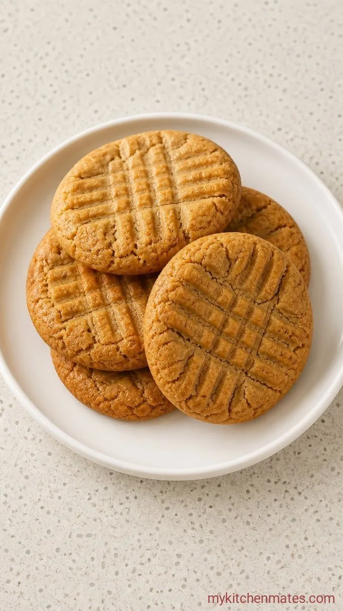 One-Bowl High-Protein Peanut Butter Cookies Step 4: Bake, Cool, and Stack the Cookies