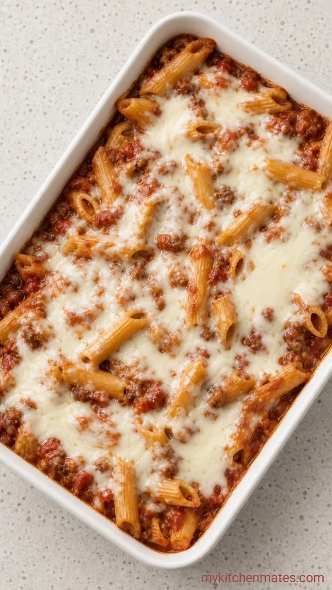 No-Boil Gluten Free Baked Ziti Step 4: Bake Covered