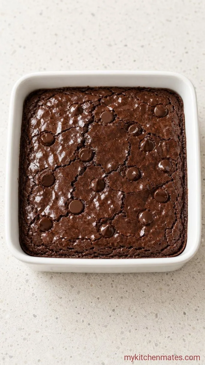Fudgy Vegan Brownie Recipe (No Eggs, No Dairy) Step 4: Bake the Brownies
