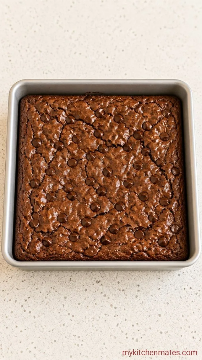 Fudgy Gluten Free Brownies (Easy One-Bowl) Step 4: Bake the Brownies