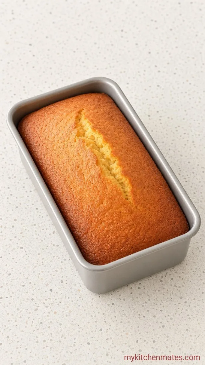 Extra-Moist Italian Lemon Pound Cake with Lemon Glaze Step 4: Bake the Cake