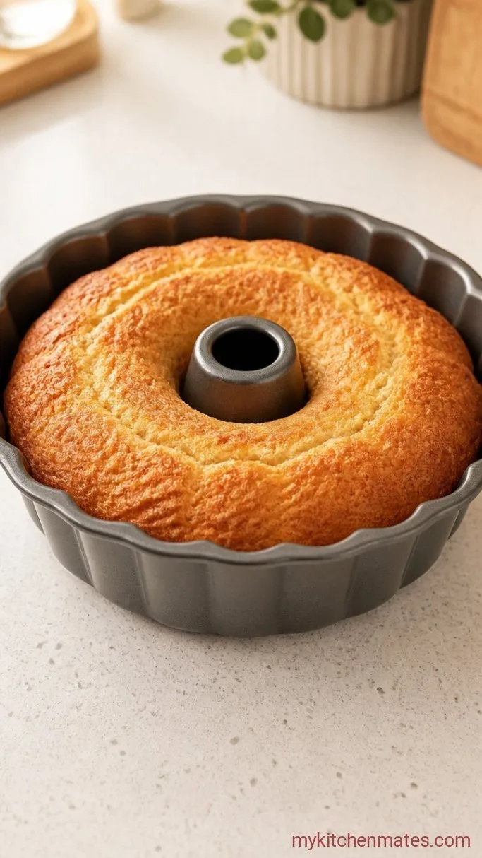 Toasted Coconut Bundt Cake with Lime Glaze Step 4: Bake the Cake