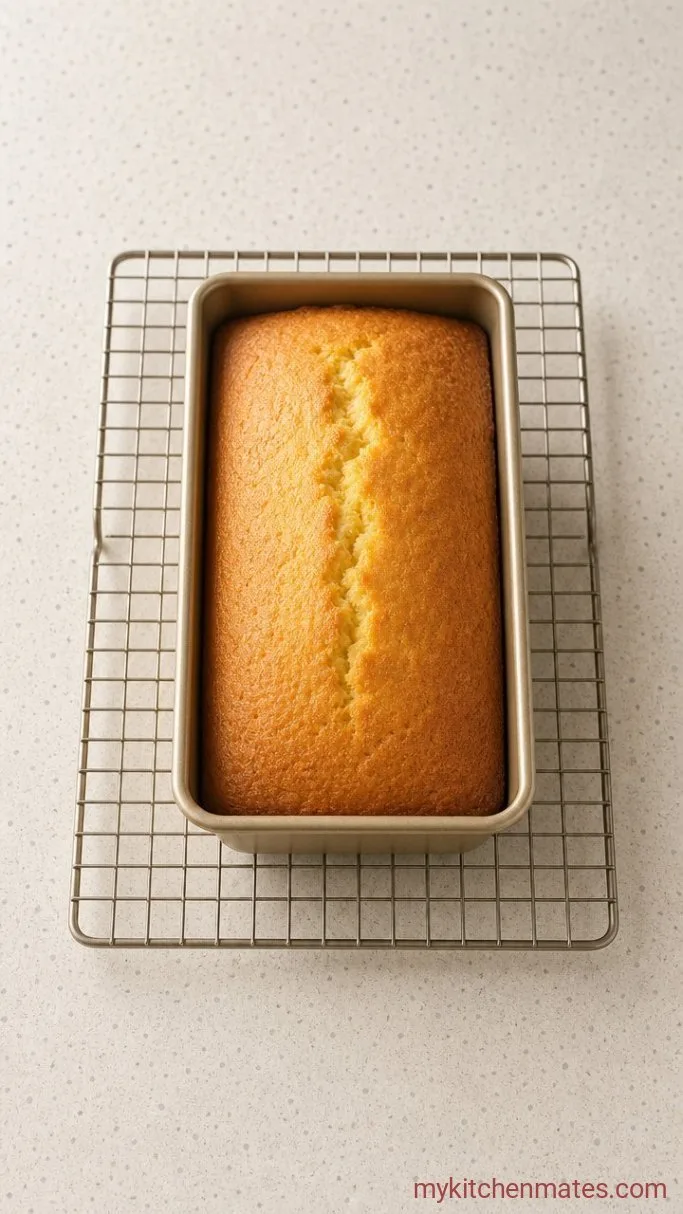 Moist Lemon Mascarpone Cake with Lemon Glaze Step 4: Bake the Cake