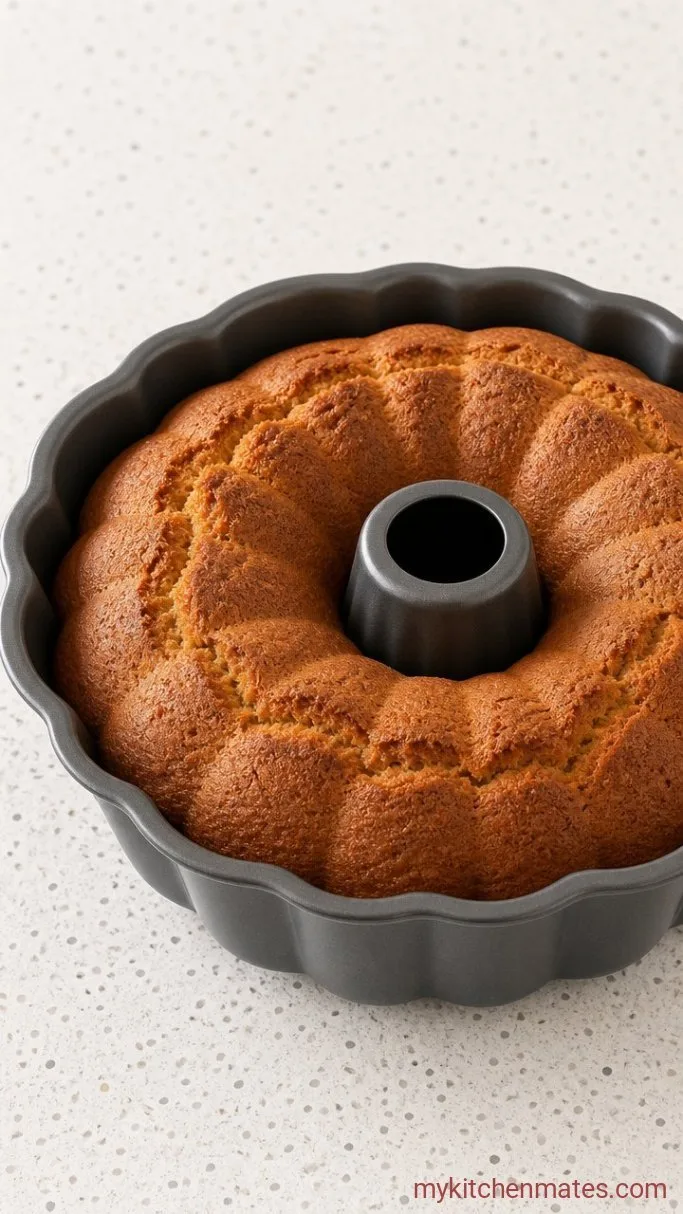 One-Bowl Banana Bread Bundt Cake Step 4: Bake the Cake