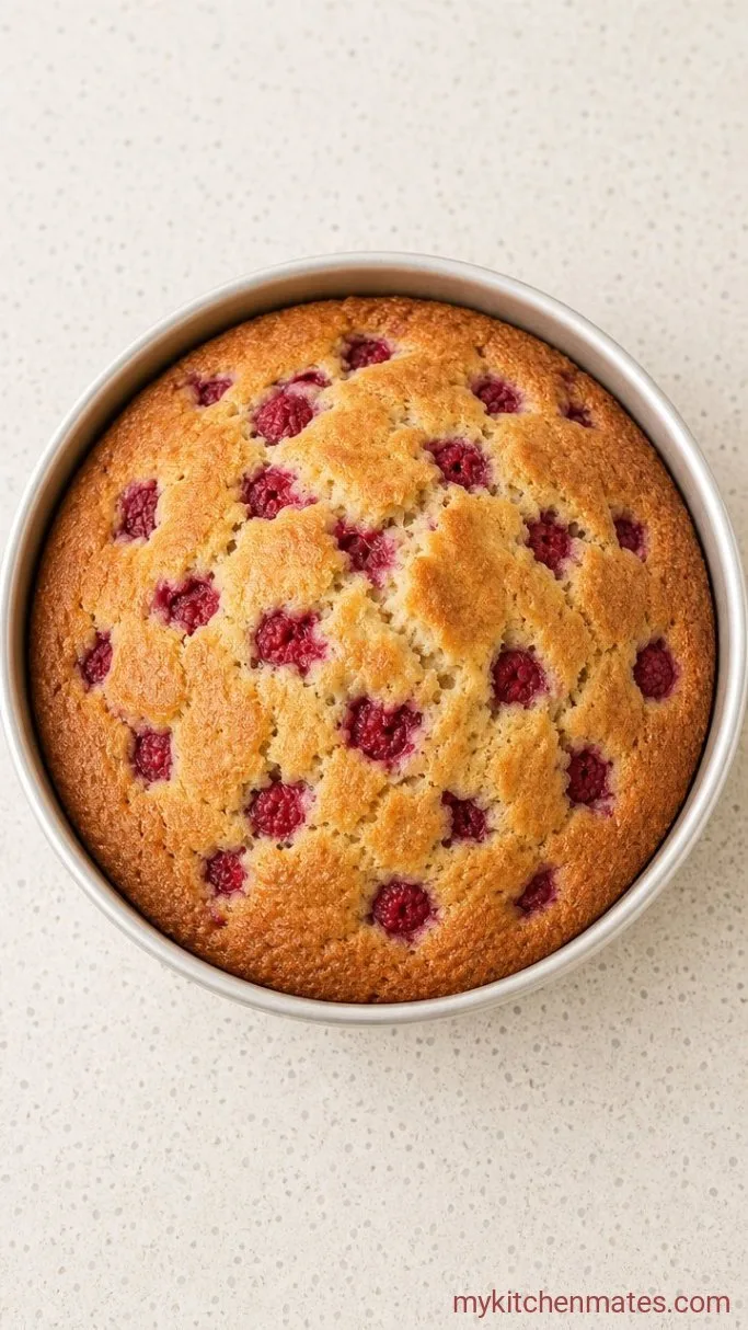 Raspberry Coconut Cake Step 4: Bake the Cake