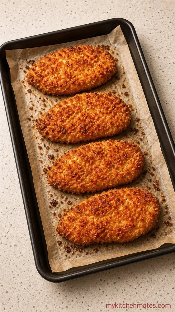 Crispy Baked Chicken Sandwiches Step 4: Bake the Chicken