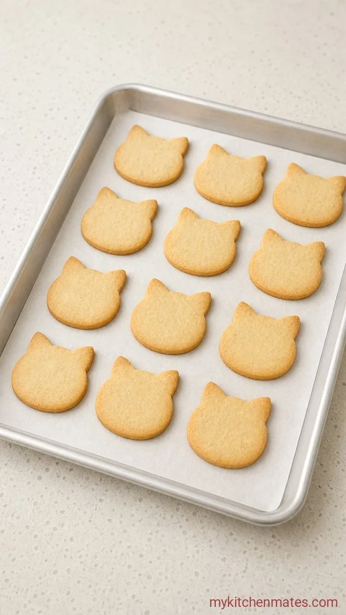 Buttery Cat Sugar Cookies That Hold Their Shape Step 4: Bake the Cookies