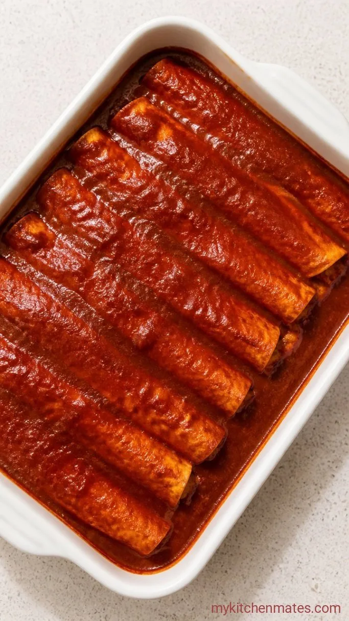 Creamy Dairy Free Enchiladas Step 4: Bake the Enchiladas