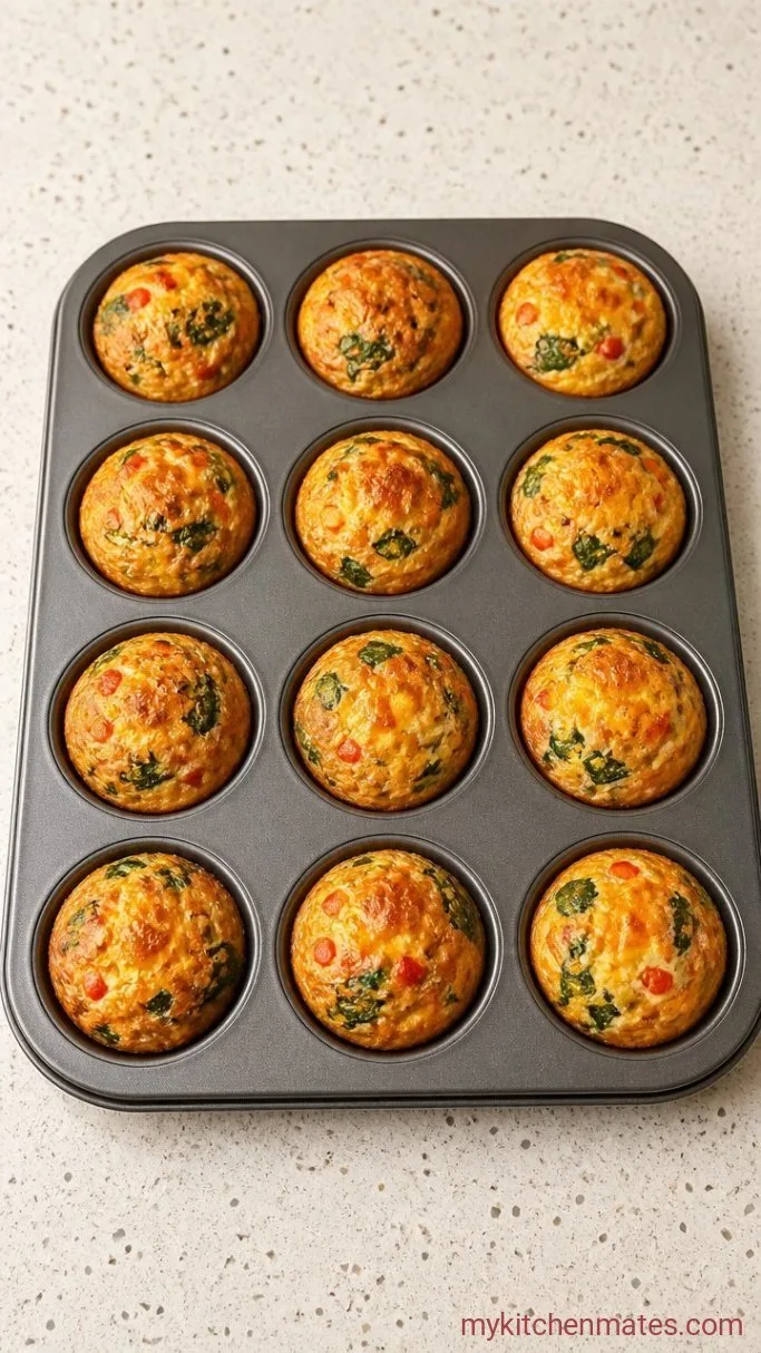 Customizable Mini Egg Frittatas (Ready in 25 Minutes) Step 4: Bake the Frittatas