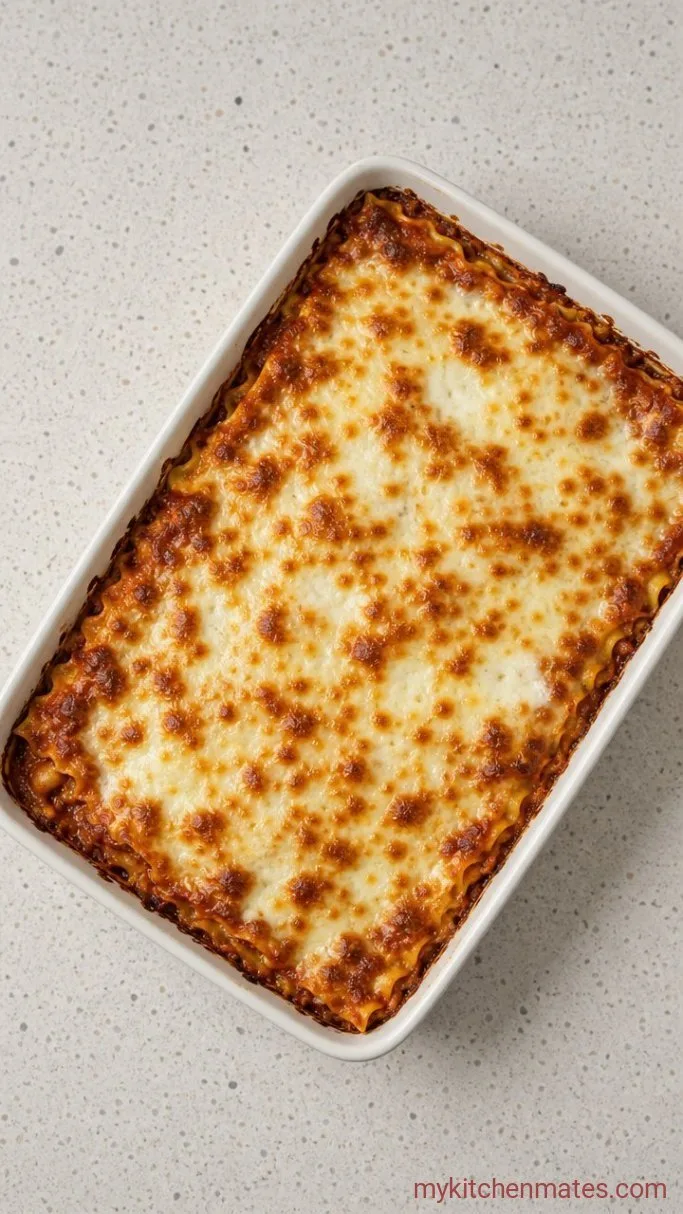 Creamy White Sauce Lasagna with Spinach and Ricotta Step 4: Bake the Lasagna