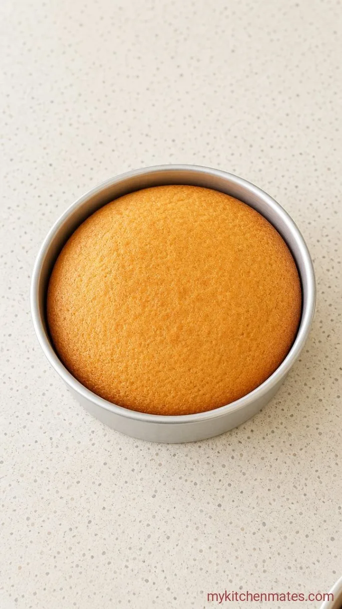 Classic Vanilla Layer Cake with Strawberry Filling Step 4: Bake the Layers