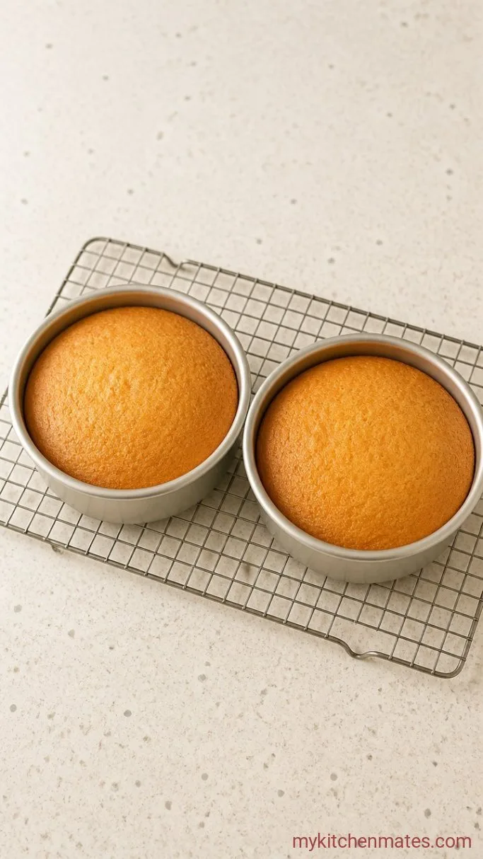 French Vanilla Cake with a Tender Crumb Step 4: Bake the Layers