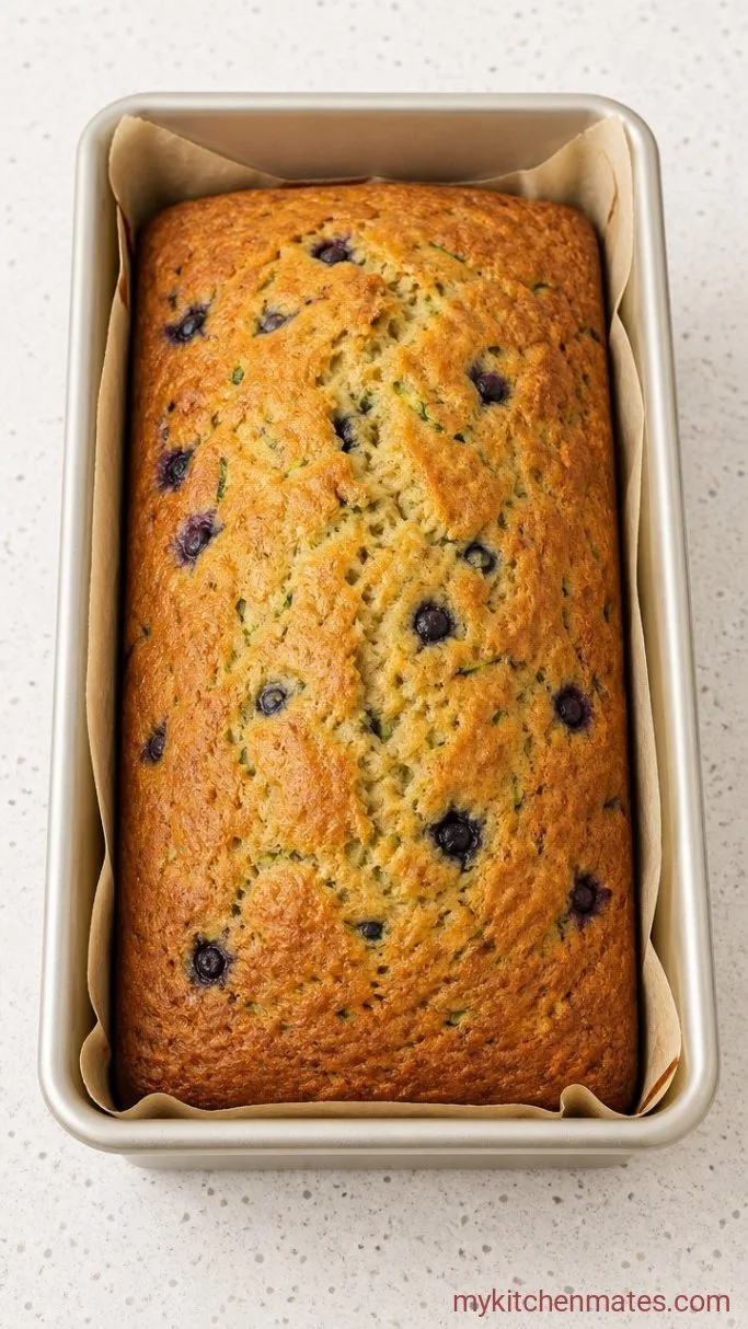 Moist Lemon Blueberry Zucchini Bread Step 4: Bake the Loaf