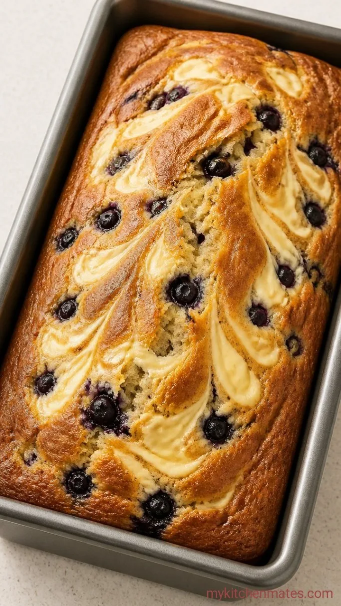 Moist Blueberry Cream Cheese Loaf Step 4: Bake the Loaf