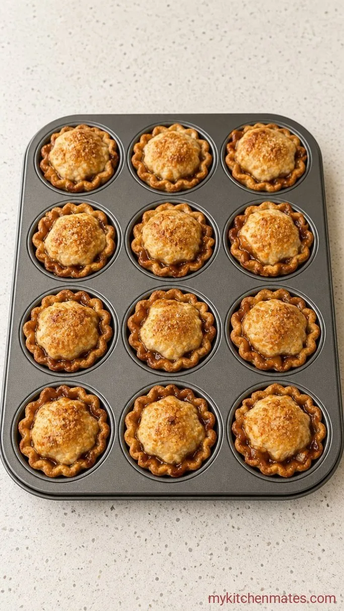 Flaky Mini Apple Pies (Muffin Tin Method) Step 4: Bake the Mini Pies