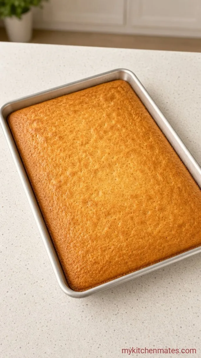 Fluffy High-Protein Sheet Pan Pancakes Step 4: Bake the Pancake Slab