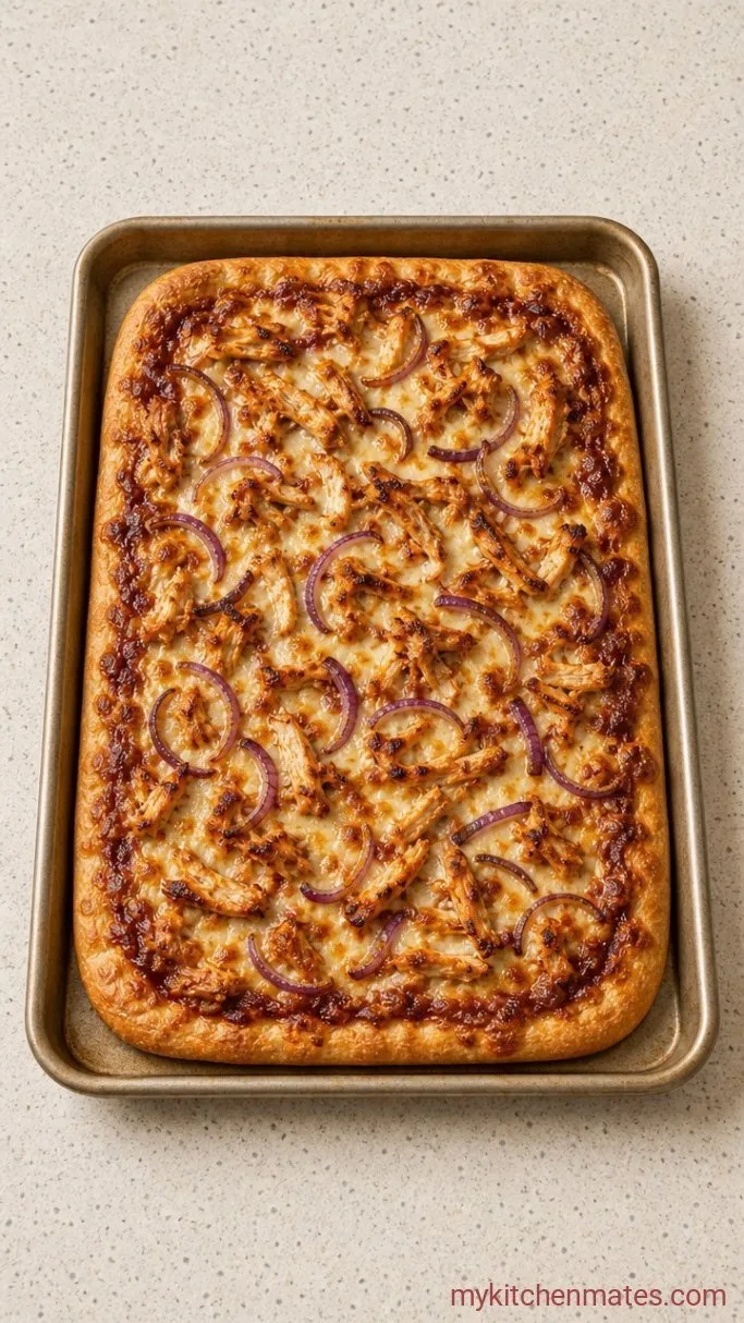 BBQ Chicken Pizza in 25 Minutes Step 4: Bake the Pizza
