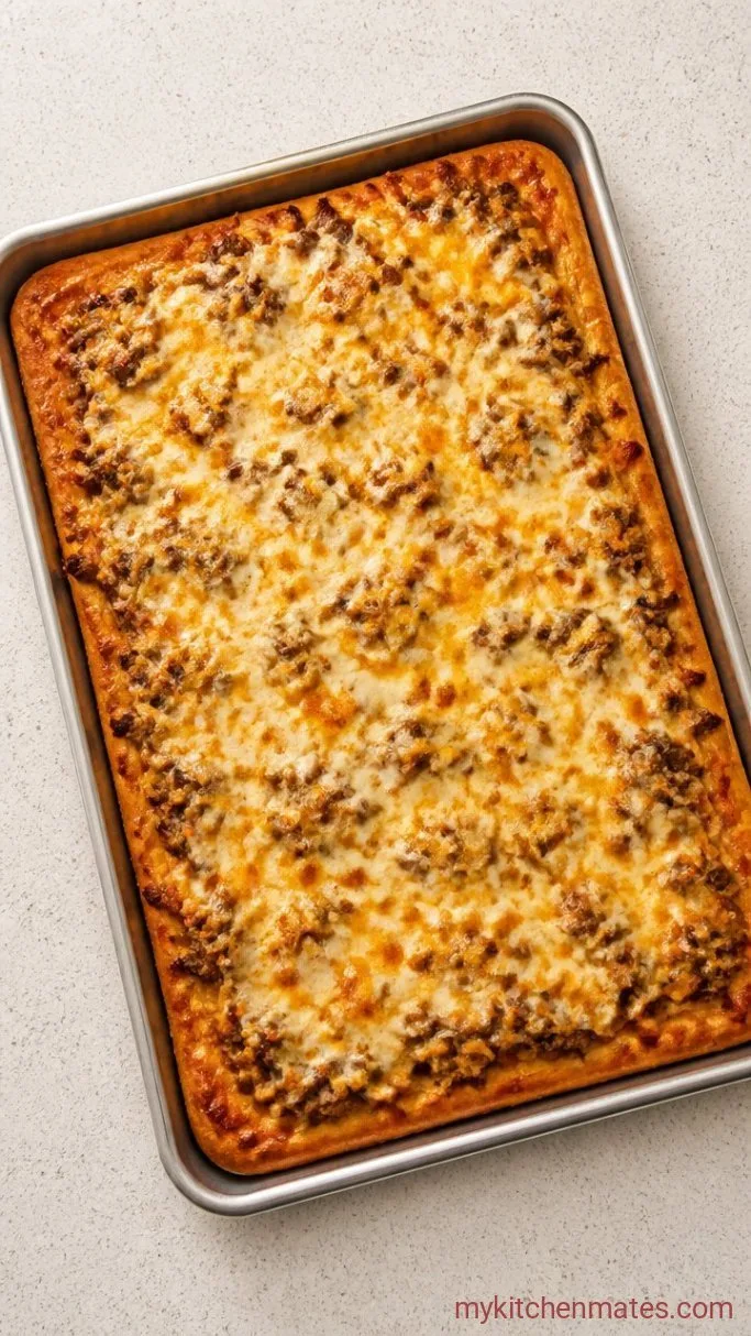 Crispy Sheet Pan Taco Pizza (Ready in 30 Minutes) Step 4: Bake the Pizza
