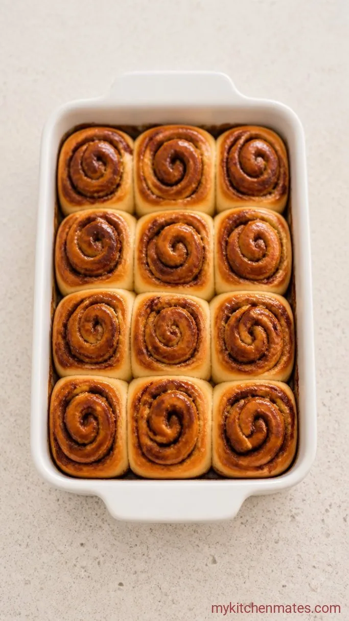 Milky, Gooey Tres Leches Cinnamon Rolls Step 4: Bake the Rolls
