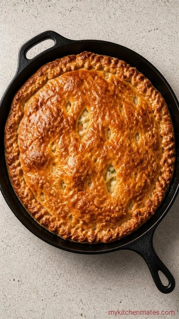 Skillet Gluten Free Chicken Pot Pie Step 4: Bake to Golden