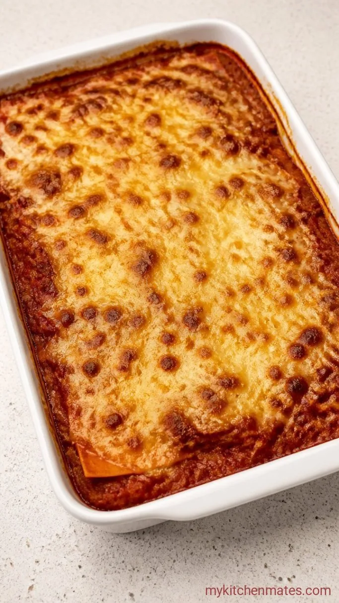 No-Noodle Sweet Potato Lasagna with Ricotta and Spinach Step 4: Bake Until Bubbly