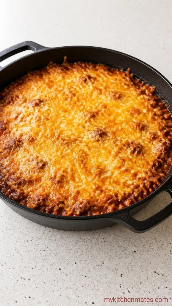 30-Minute Sheet Pan Taco Bake with Crispy Tortillas Step 4: Bake Until Bubbly