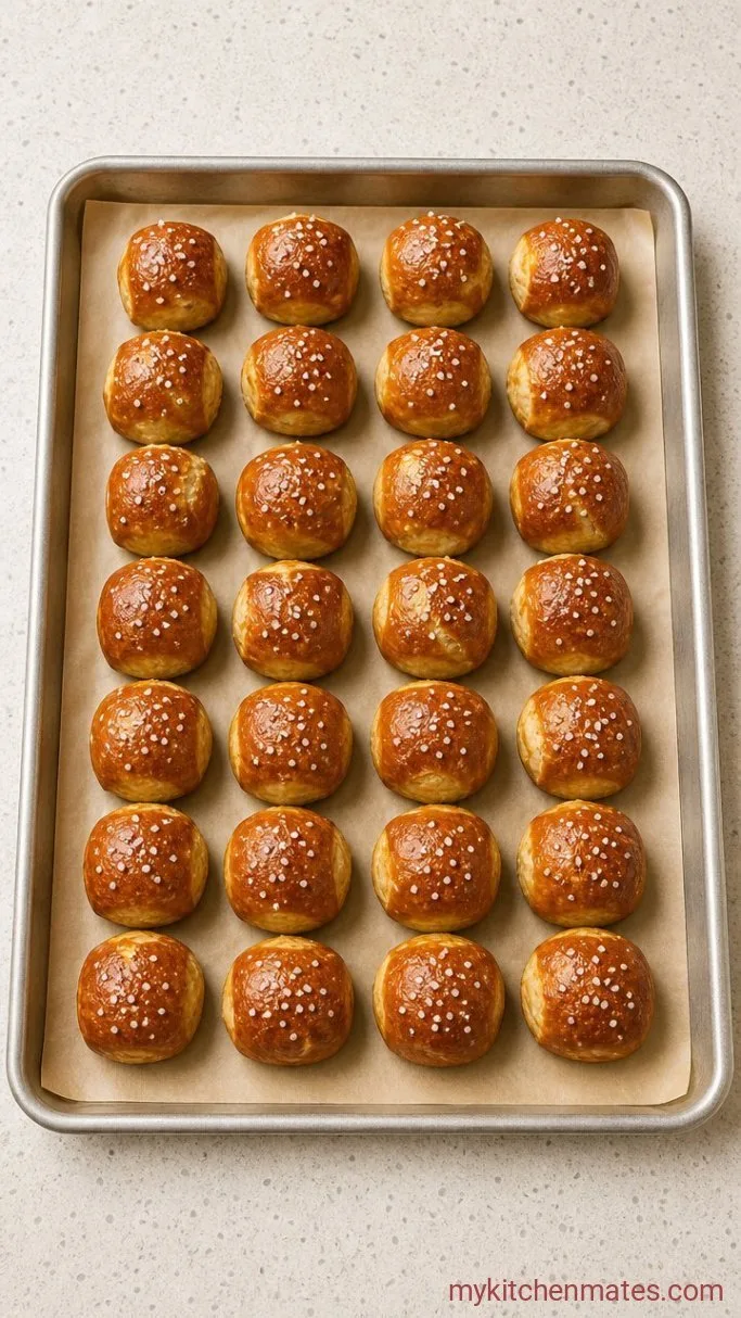 Soft & Chewy Gluten Free Pretzel Bites Step 4: Bake Until Deep Golden
