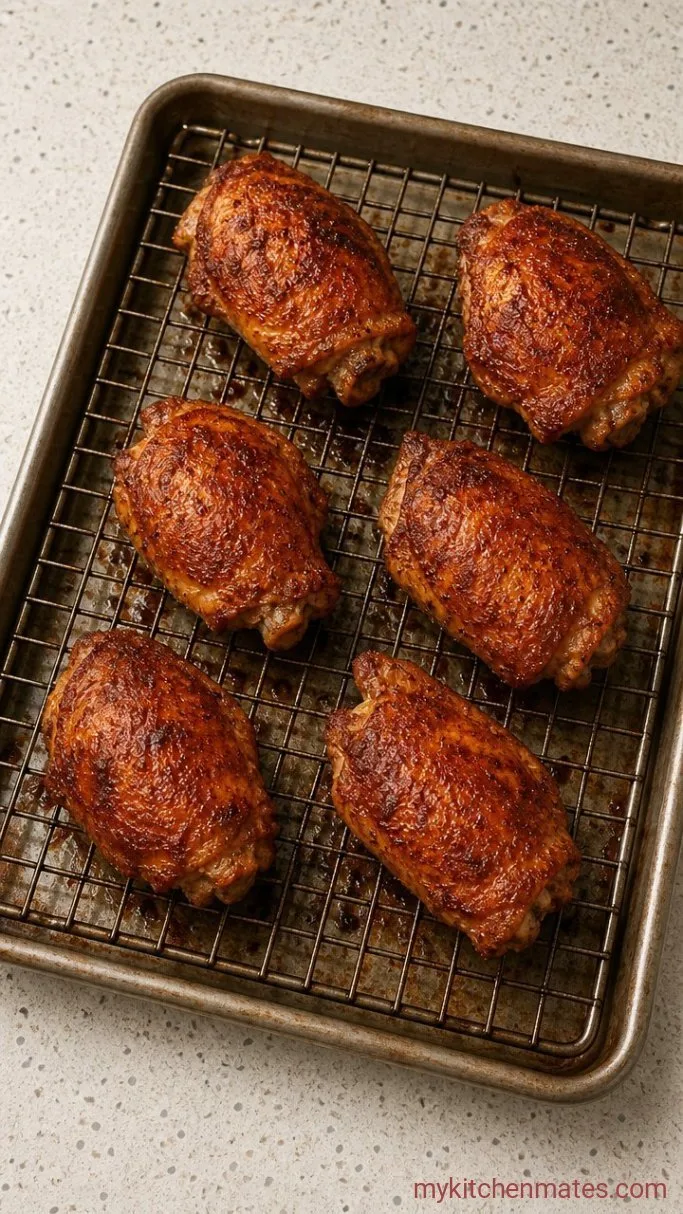 Crispy Southern Baked Chicken (Buttermilk Brined, Oven-Fried) Step 4: Bake Until Deeply Golden