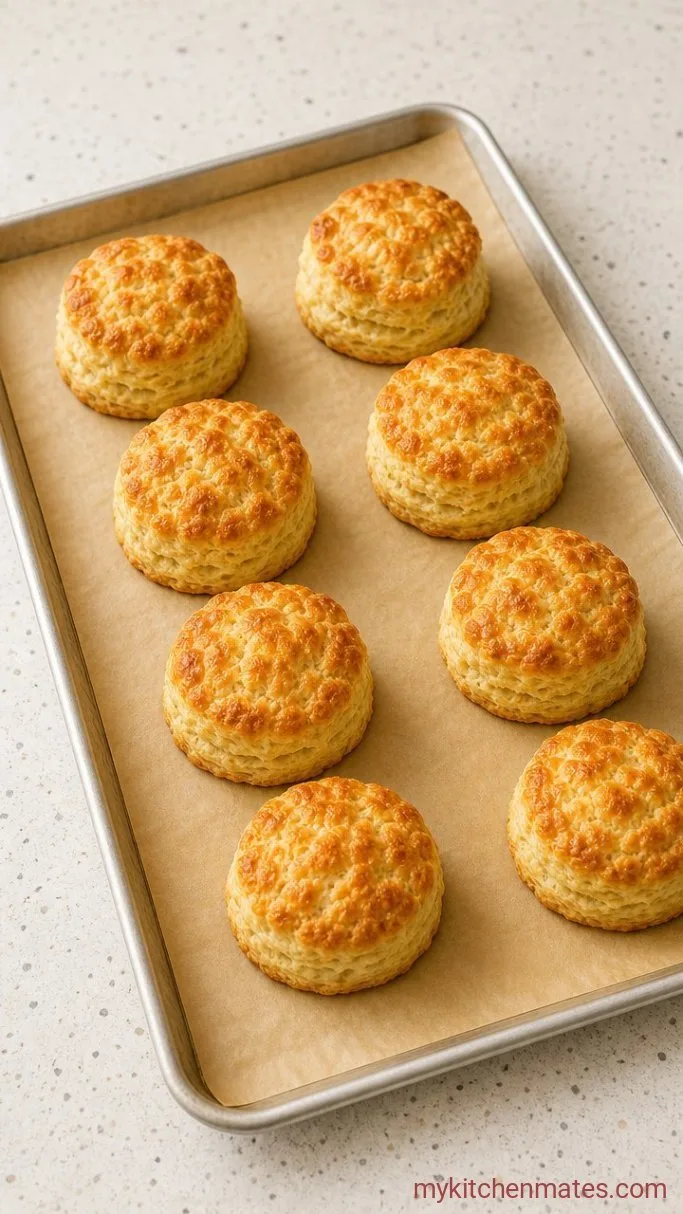 Fluffy Greek Yogurt Biscuits (Ready in 25 Minutes) Step 4: Bake Until Golden