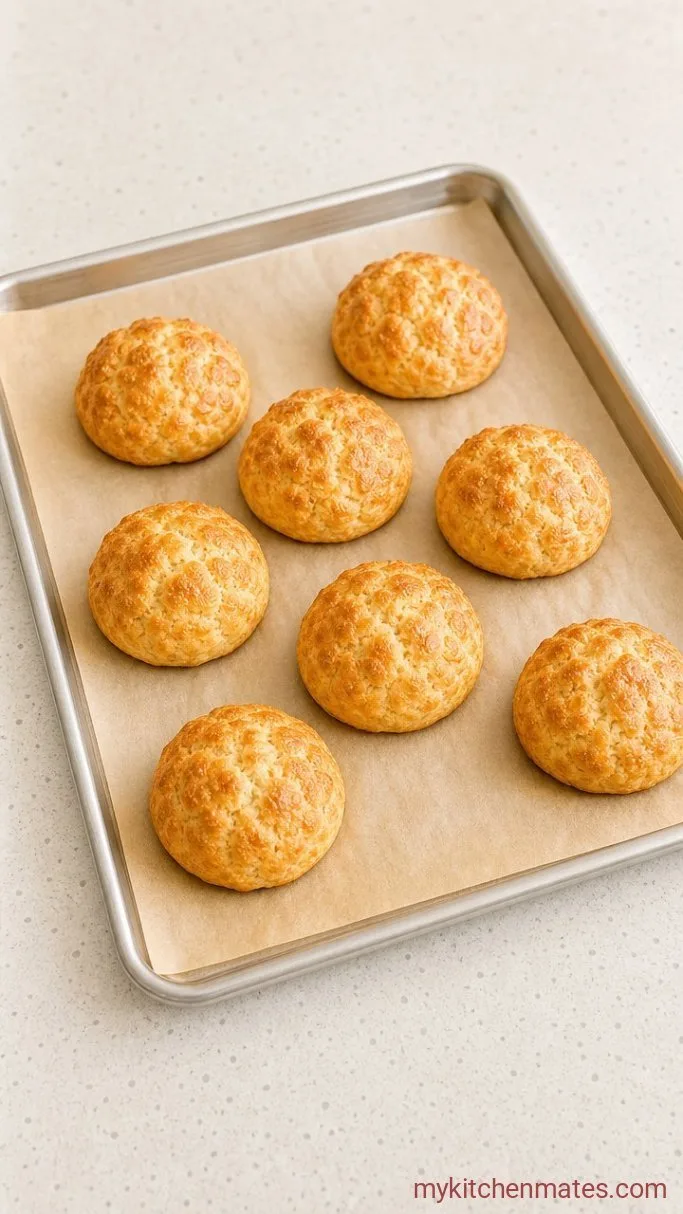 4-Ingredient High-Protein Cottage Cheese Buns (No Yeast) Step 4: Bake Until Golden