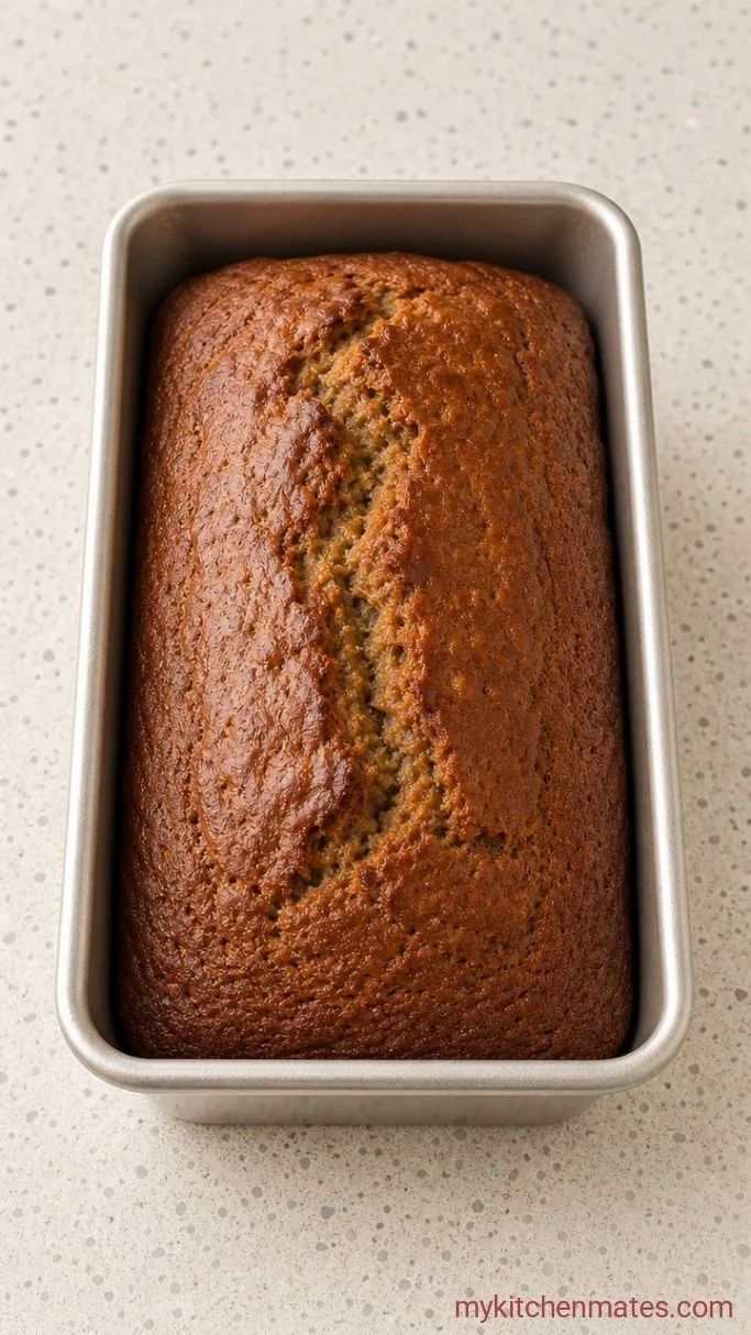 Moist Brown Sugar Banana Bread Step 4: Bake Until Golden