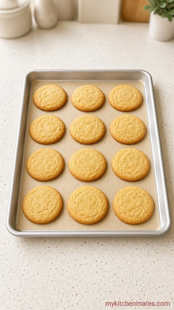 Crispy Keto Butter Cookies (5 Ingredients) Step 4: Bake Until Golden