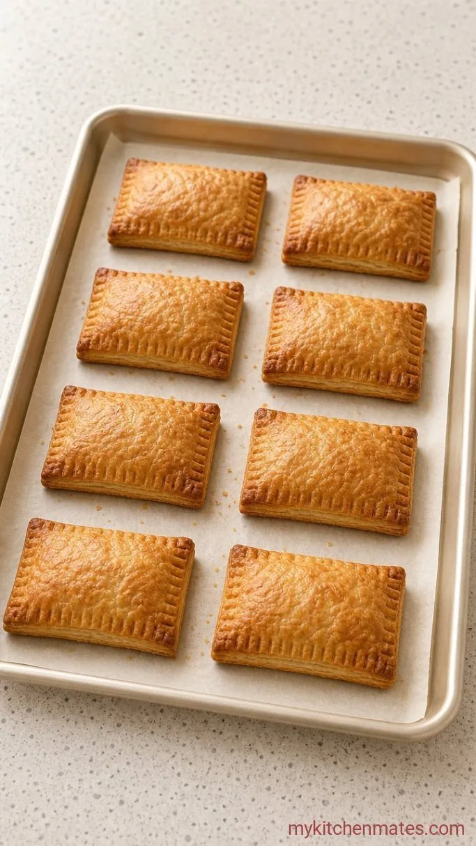 Flaky Gluten Free Pop Tarts with a Buttery, Jam-Filled Crust Step 4: Bake Until Golden