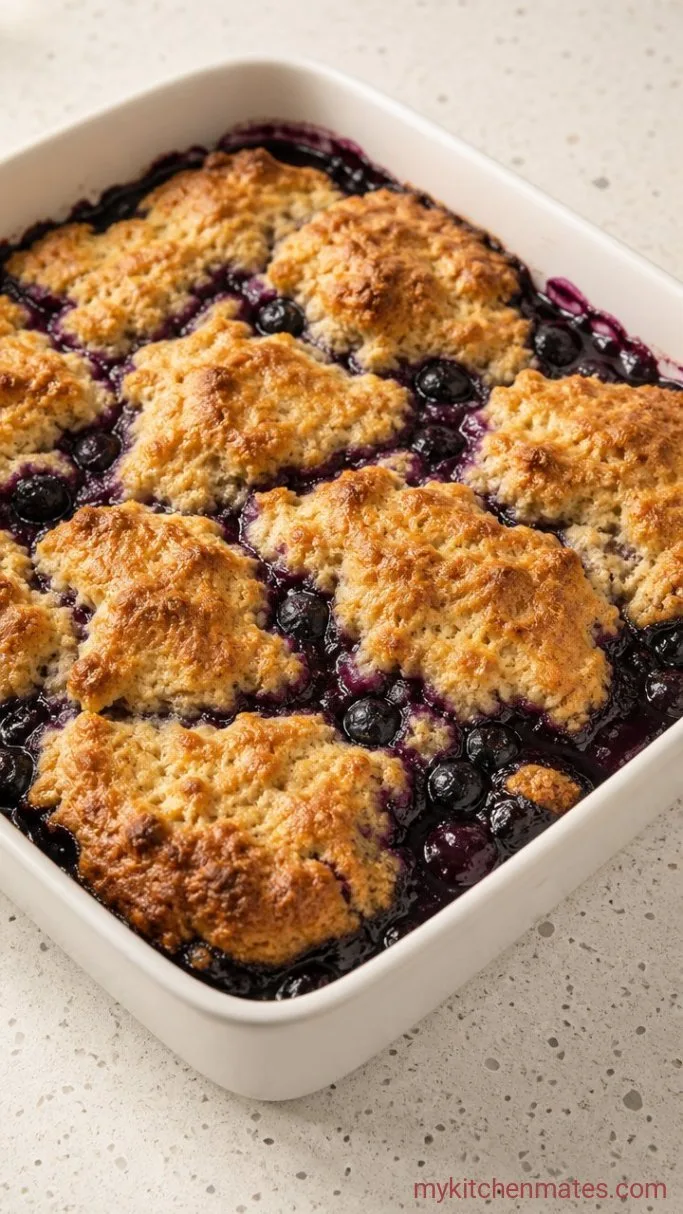 Buttery Gluten-Free Blueberry Cobbler Step 4: Bake Until Golden