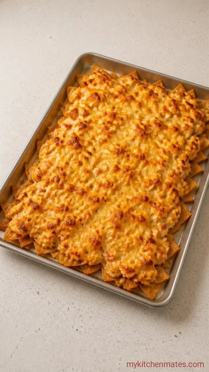 Crispy Crab Rangoon Nachos – No Folding Required Step 4: Bake Until Golden