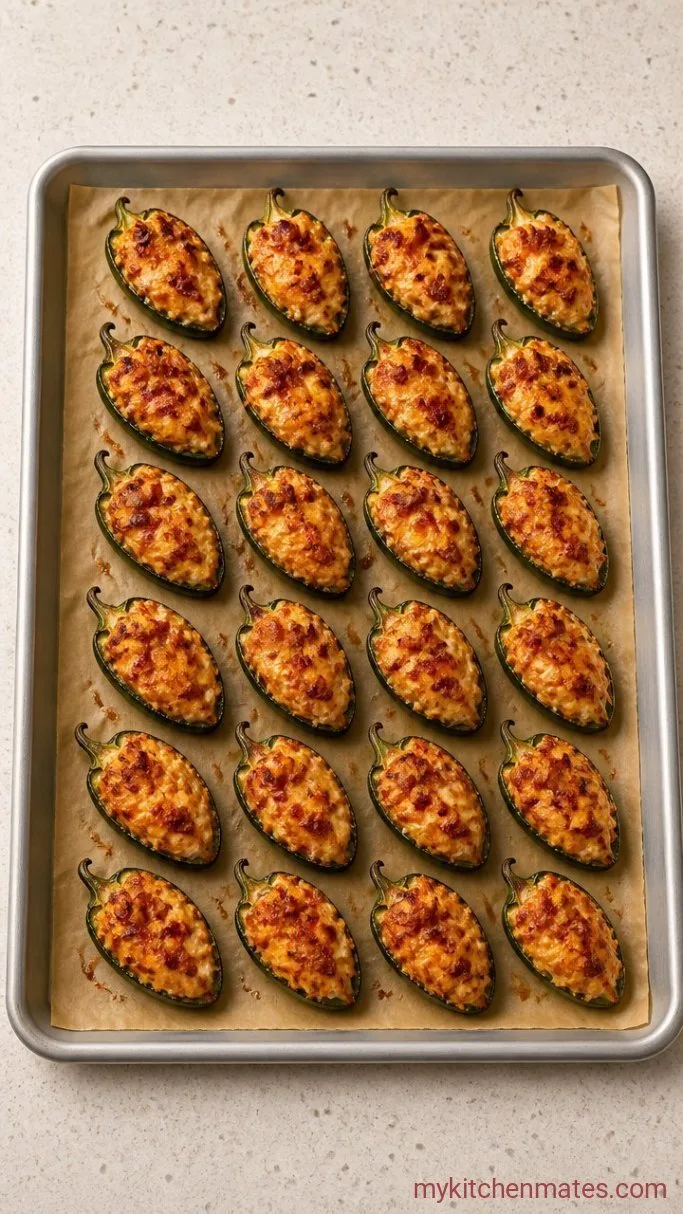 Baked Stuffed Hot Peppers with Bacon and Cream Cheese Step 4: Bake Until Golden