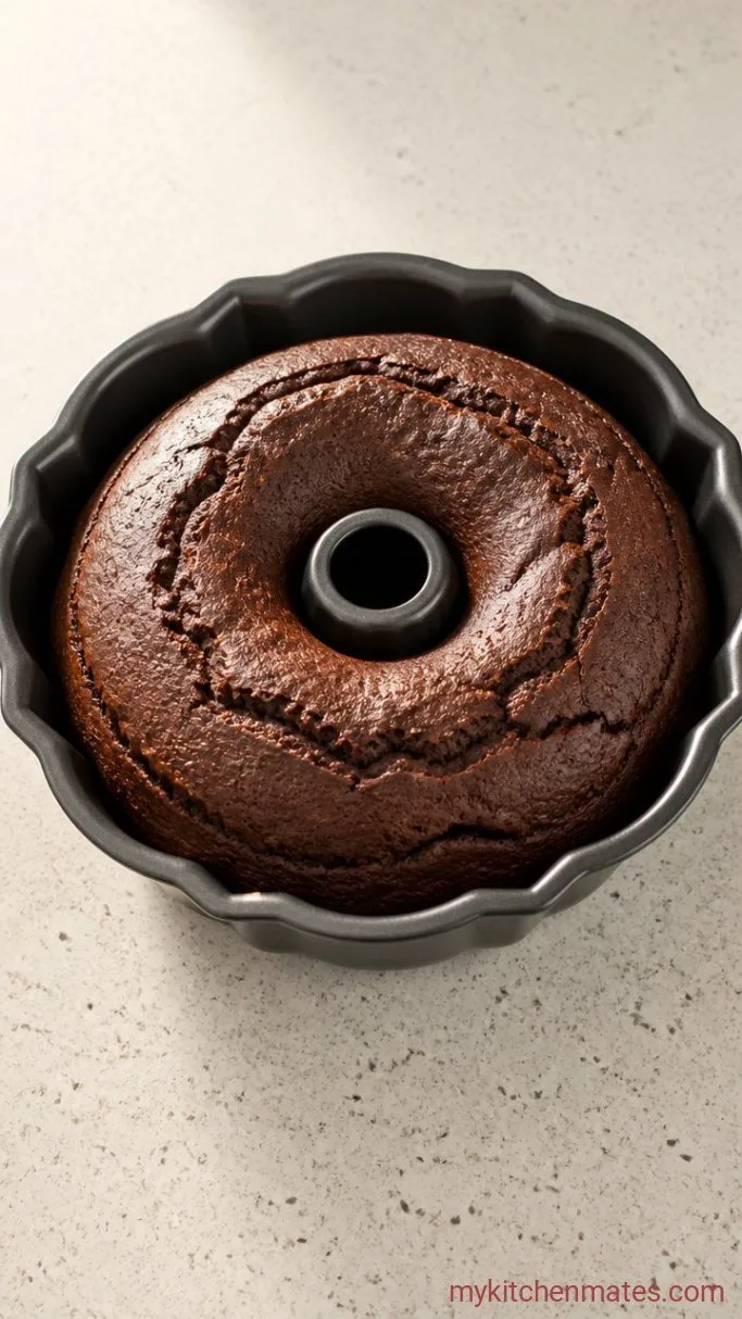 Old-Fashioned Tunnel of Fudge Bundt Cake Step 4: Bake Until Set