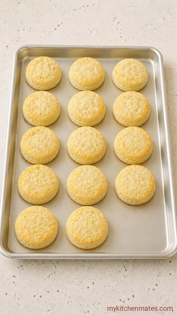 Homemade Custard Cream Biscuits Step 4: Bake Until The Edges Are Pale Gold