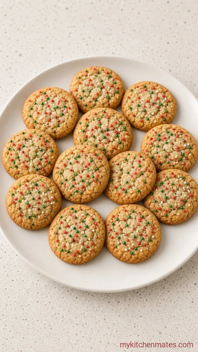 Quick No-Chill Christmas Sprinkle Cookies Step 4: Bake Until the Edges Set