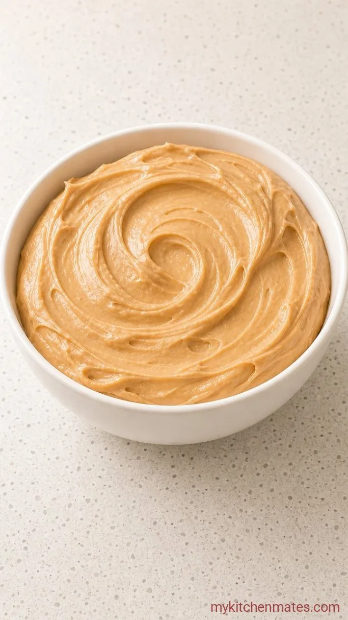 Soft and Chewy Peanut Butter Lunch Lady Cookie Bars Step 4: Beat the Frosting