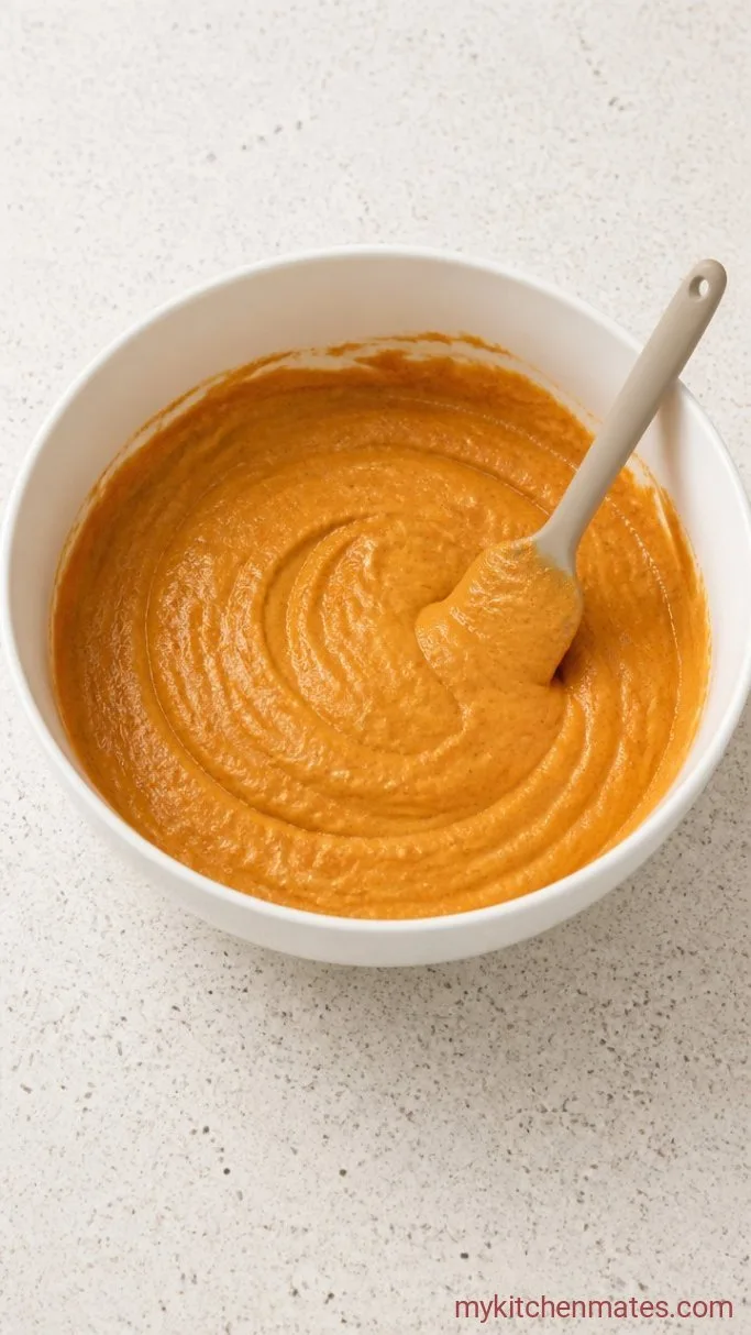 Step 4: Beat the Pumpkin Mixture