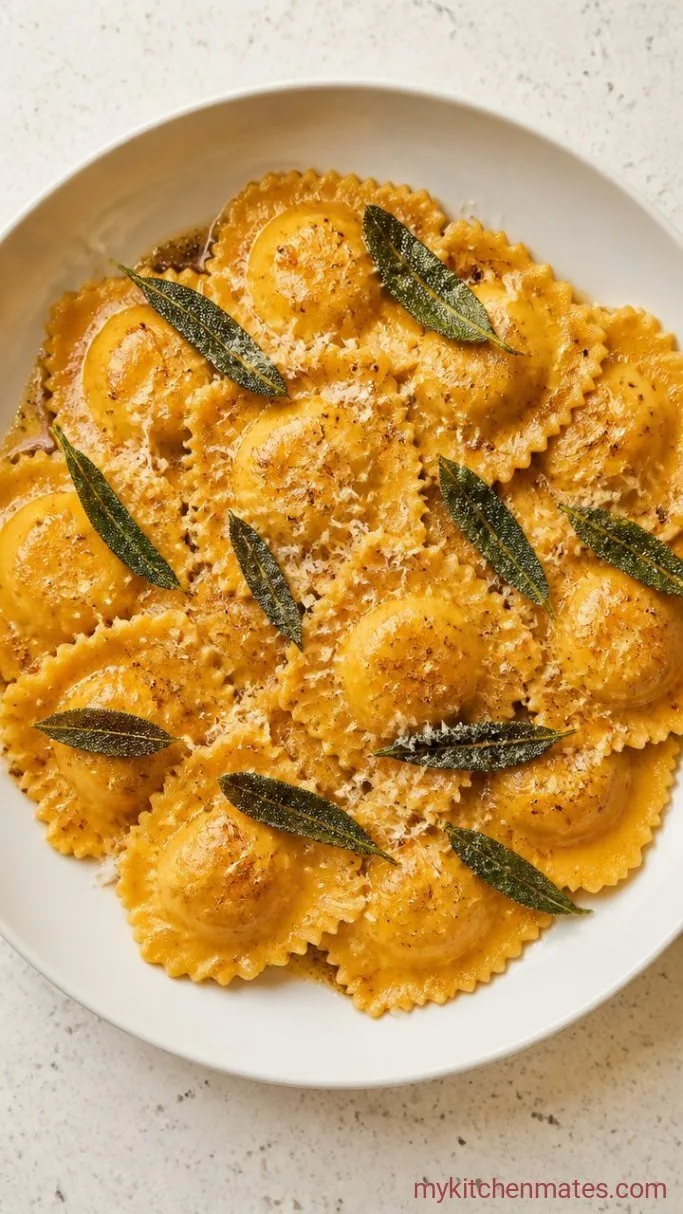 Homemade Butternut Squash Ravioli with Brown Butter and Sage Step 4: Boil and Toss in Sage Butter