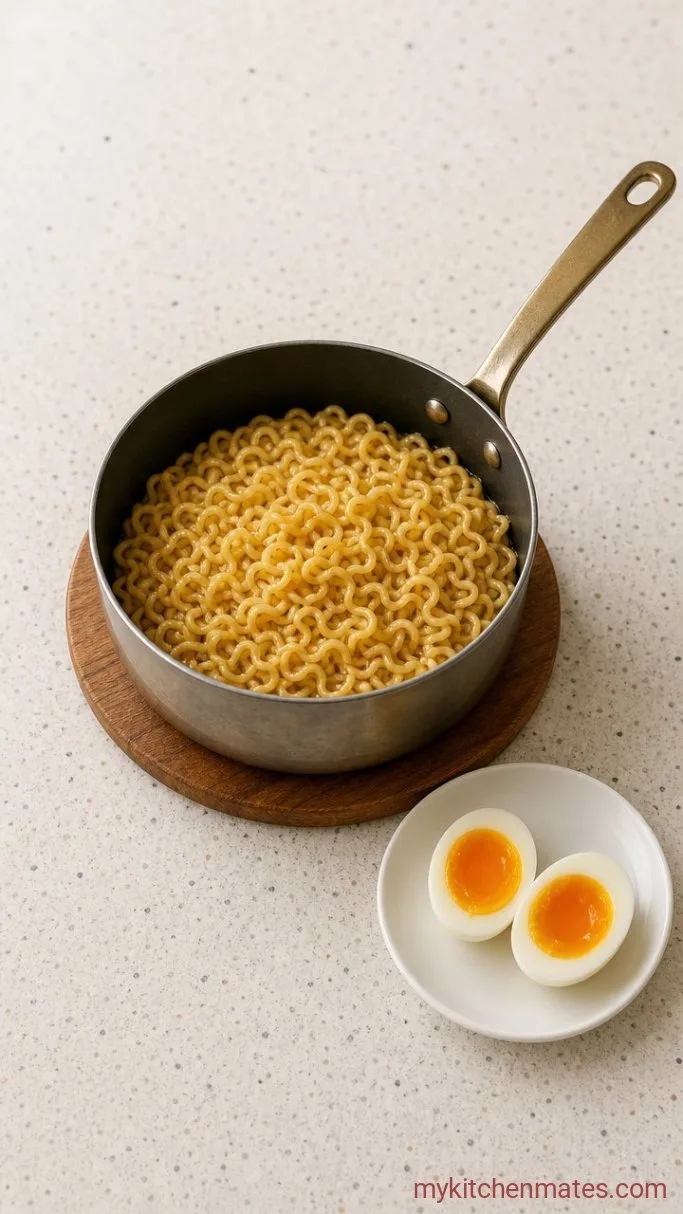 Step 4: Boil the Noodles and Eggs