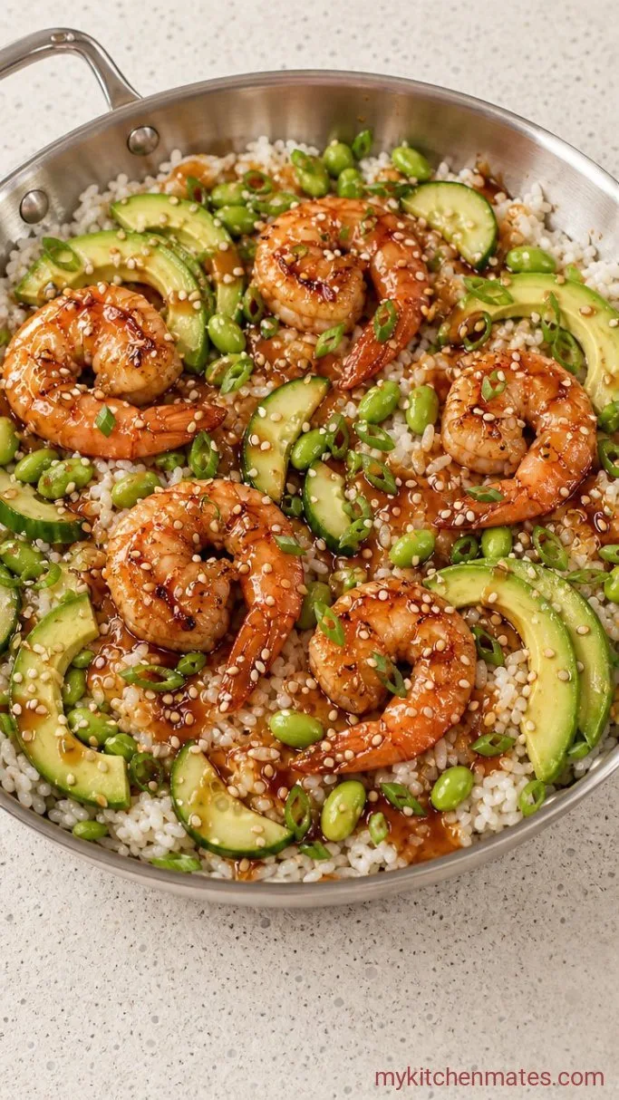 15-Minute Shrimp Rice Bowls Step 4: Bowl Up and Serve